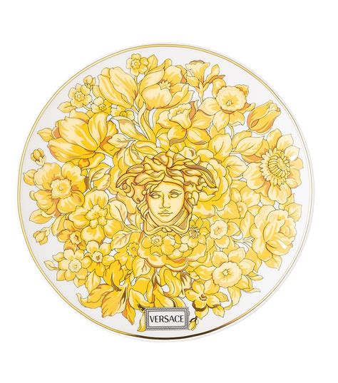 piatto piano 10 cm medusa versace|versace medusa rhapsody dinnerware.